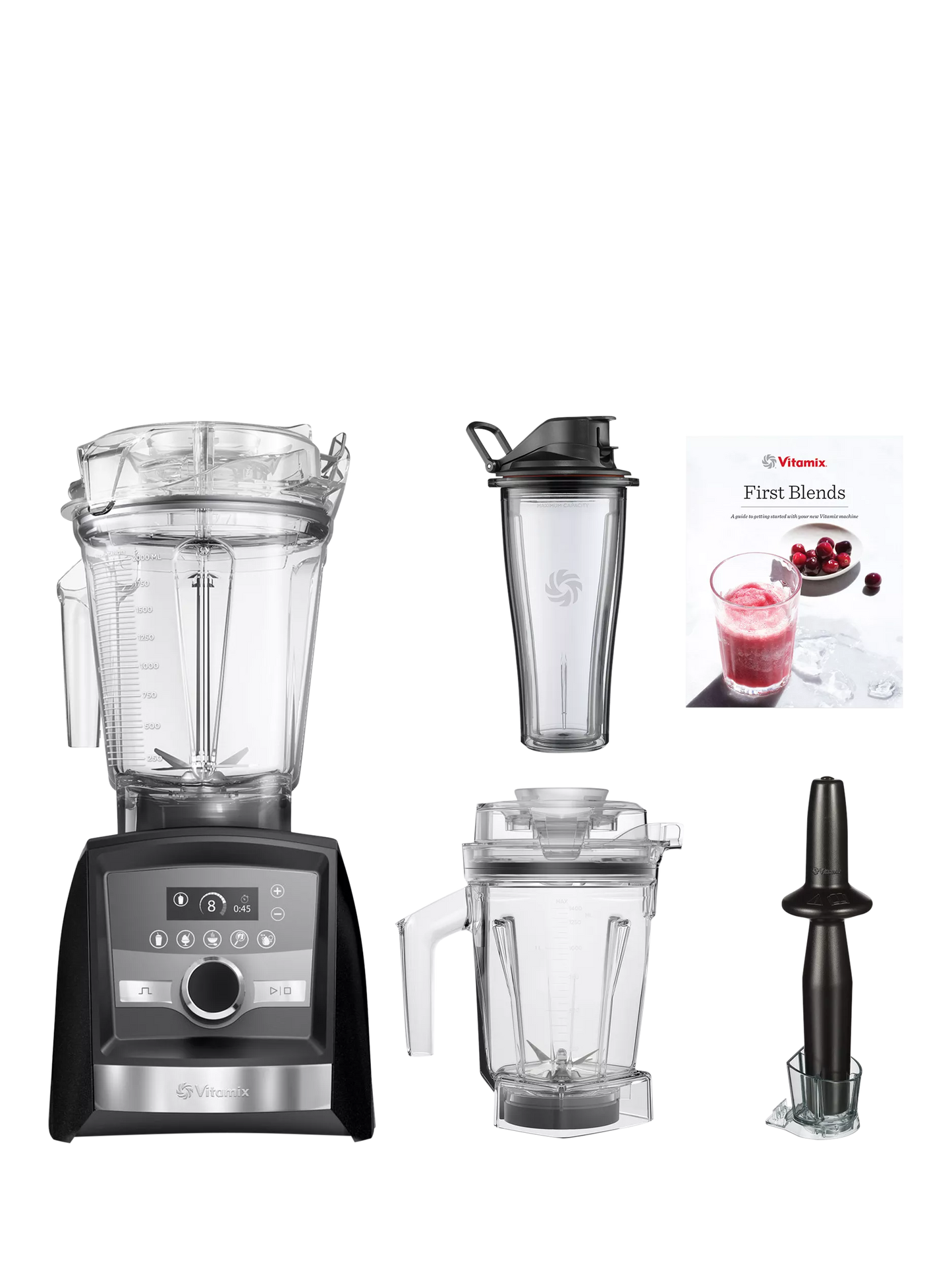 Vitamix Blender With All Accessories Vitamix A3500i Food Blender Set, All inclusive package Anniversary pack Graphite