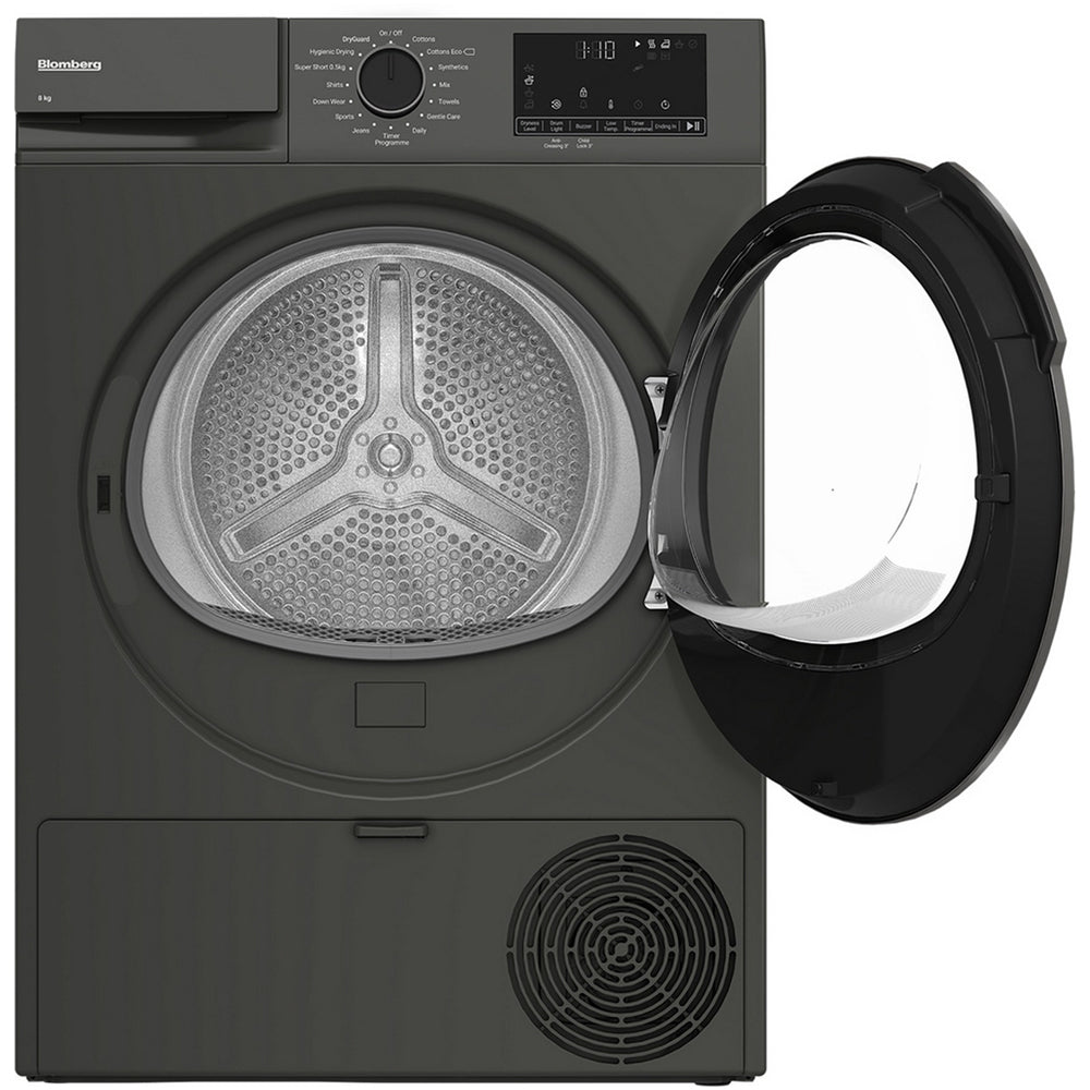 Blomberg LTA18321G 8kg Heat Pump Tumble Dryer Graphite