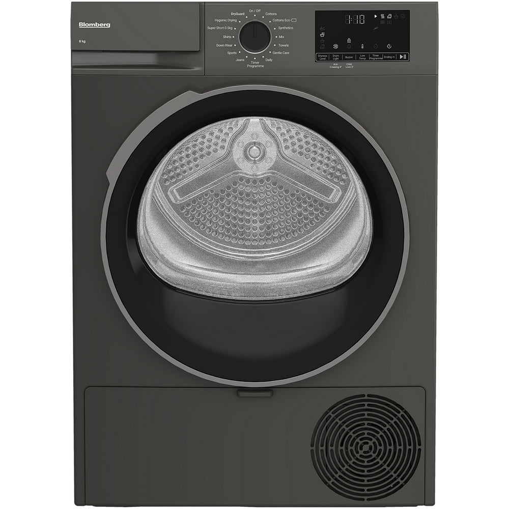Blomberg LTA18321G 8kg Heat Pump Tumble Dryer Graphite