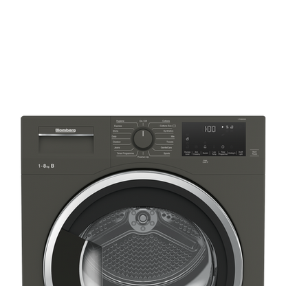 Blomberg LTK38030G 8kg Condenser Tumble Dryer Graphite
