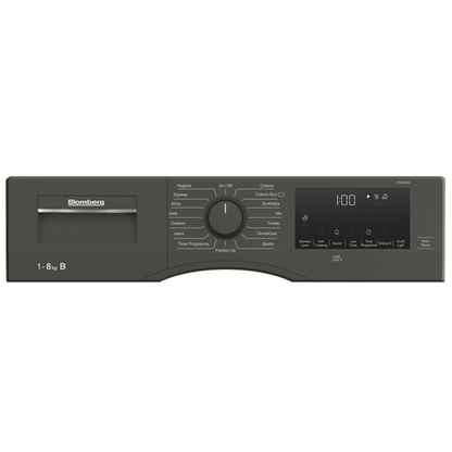 Blomberg LTK38030G 8kg Condenser Tumble Dryer Graphite