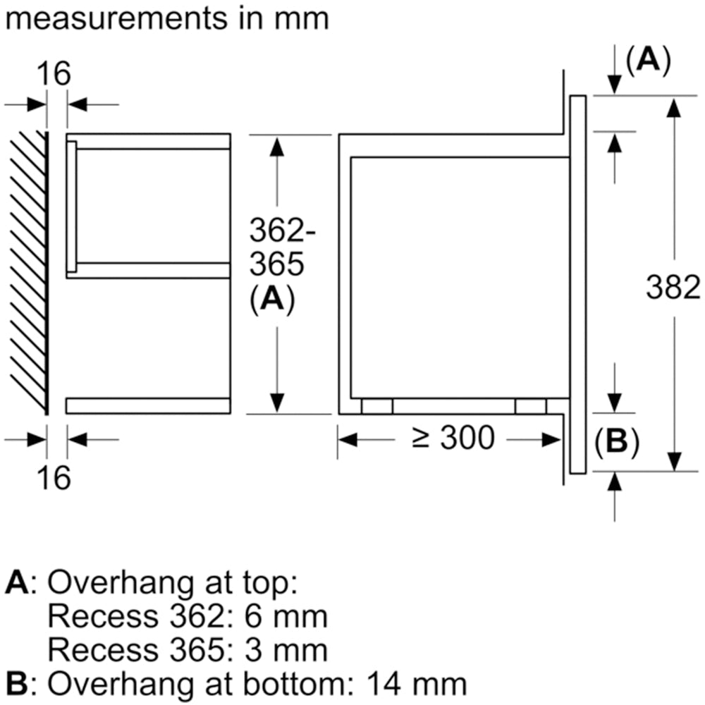Bosch BFL7221B1B Series 8 Built In Microwave Oven Black