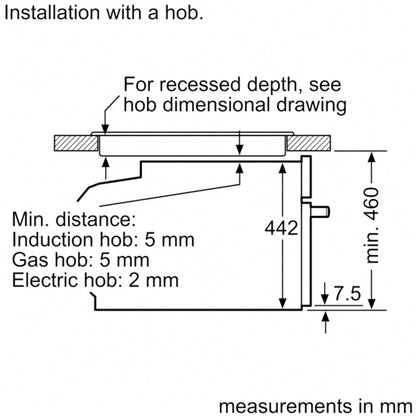 Bosch CMG7761B1B Series 8 Built-In Combi Microwave - Black