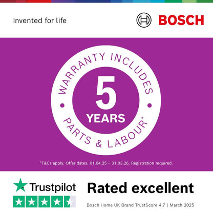 Bosch Series 4 WNA134U8GB Freestanding Washer Dryer 8kg/5kg 1400 Spin White - Clearance