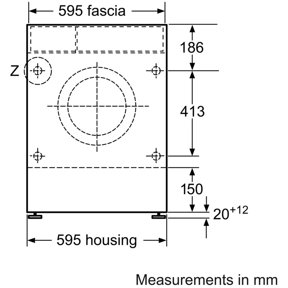 Bosch Series 6 WKD28543GB 7kg+4kg Fully Integrated Washer Dryer with 1400 rpm - E Rated