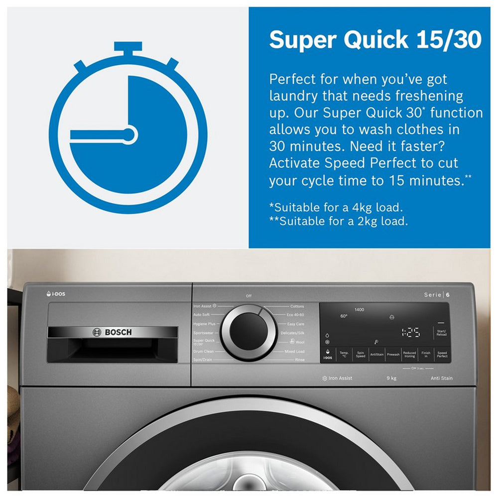 Bosch WGG254Z0GB Series 6 10kg 1400 Spin Washing Machine White