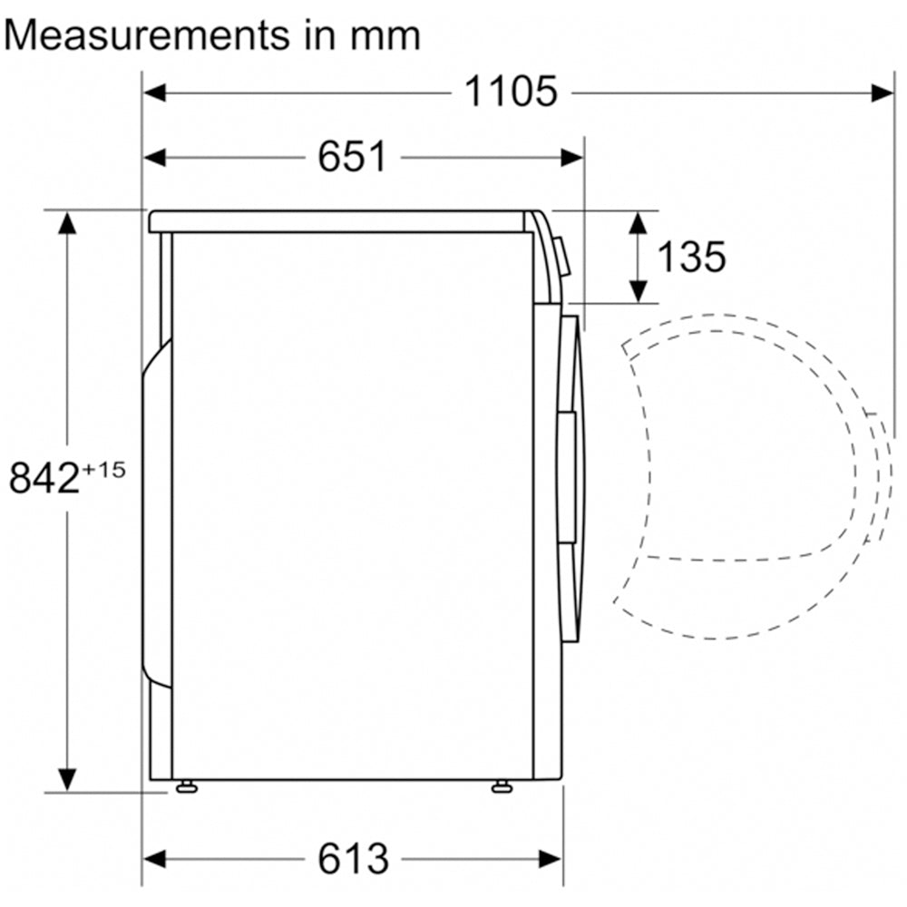 Bosch WQB246C9GB Series 8 9kg Heat Pump Tumble Dryer White - A+++ Rated
