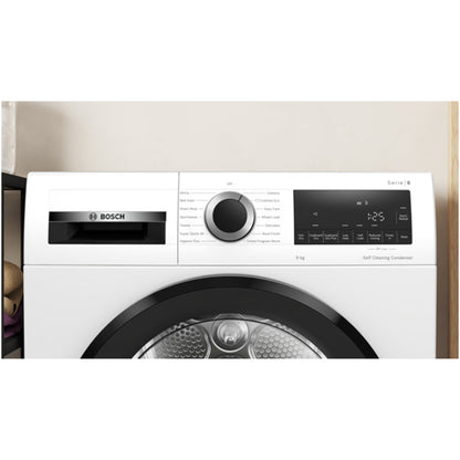 Bosch WQG245A0GB Series 6 9kg Heat Pump Tumble Dryer White - A+++ Rated