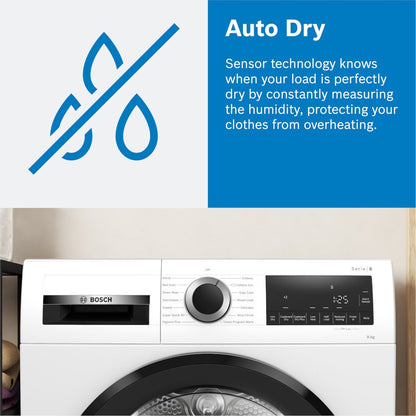 Bosch WTN83202GB Series 4 8Kg Condenser Tumble Dryer White