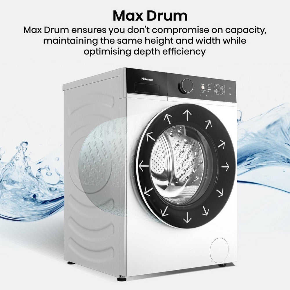 Hisense KitchenFit 5i Series WF5I9043BWFS 9kg 1400 Spin WiFi-enabled Freestanding Washing Machine White