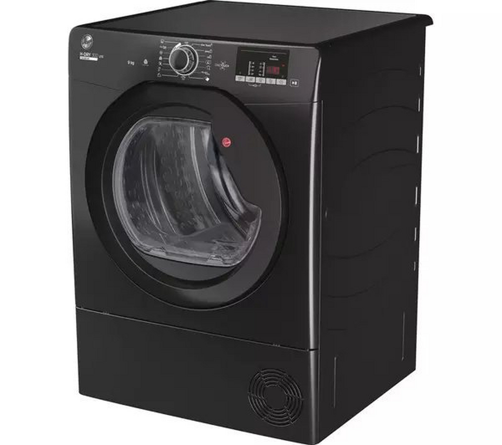 Hoover HLE C9DGB H-Dry 300 Lite 9kg Freestanding Condenser Tumble Dryer Black