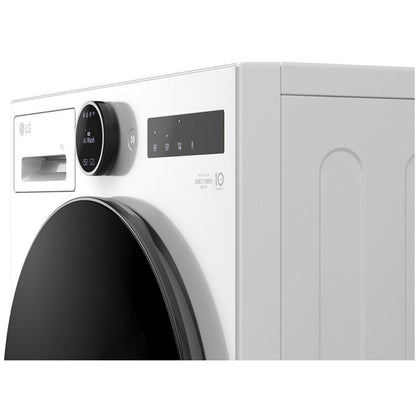 LG F4X7009TWB 9kg 1400 Spin AI Direct Drive Freestanding Washing Machine White