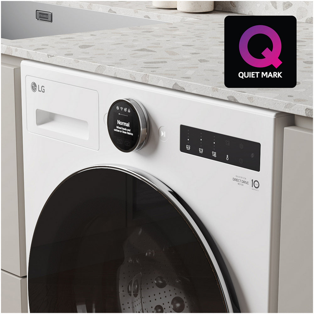 LG F4X7009TWB 9kg 1400 Spin AI Direct Drive Freestanding Washing Machine White