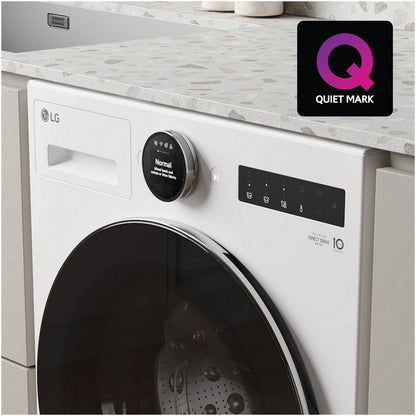LG F4X7009TWB 9kg 1400 Spin AI Direct Drive Freestanding Washing Machine White