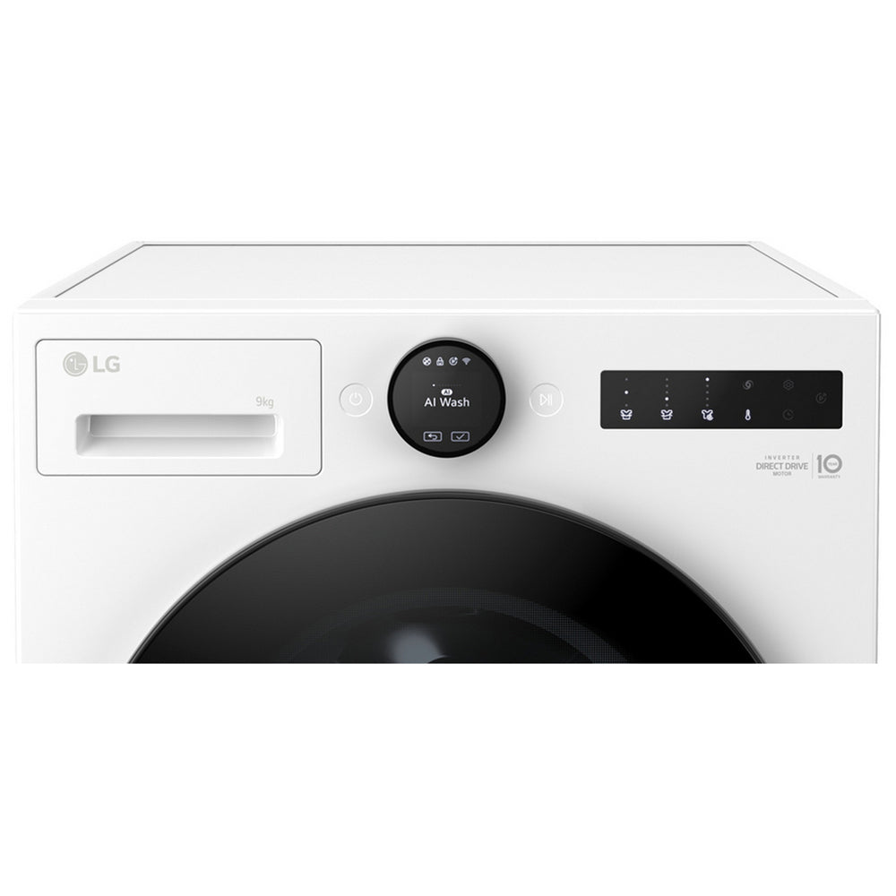 LG F4X7009TWB 9kg 1400 Spin AI Direct Drive Freestanding Washing Machine White