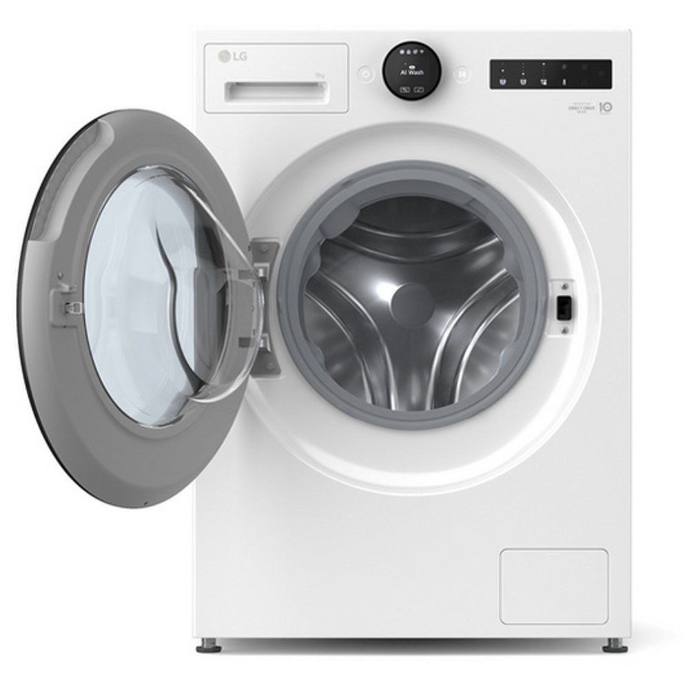 LG F4X7009TWB 9kg 1400 Spin AI Direct Drive Freestanding Washing Machine White