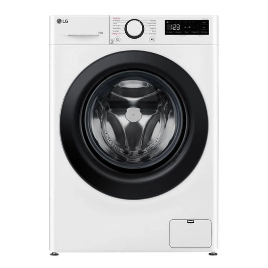 LG F4Y510WBLN1 10kg Steam 1400 Spin Freestanding Front Load Washing Machine White - A Rated