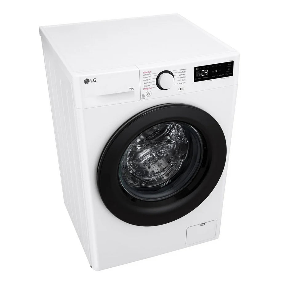 LG F4Y510WBLN1 Washing Machine Front Load 10 kg 1400 Spin White - Clearance