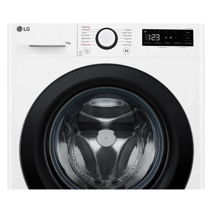 LG F4Y510WBLN1 Washing Machine Front Load 10 kg 1400 Spin White - Clearance