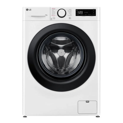 LG F4Y510WBLN1 Washing Machine Front Load 10 kg 1400 Spin White - Clearance