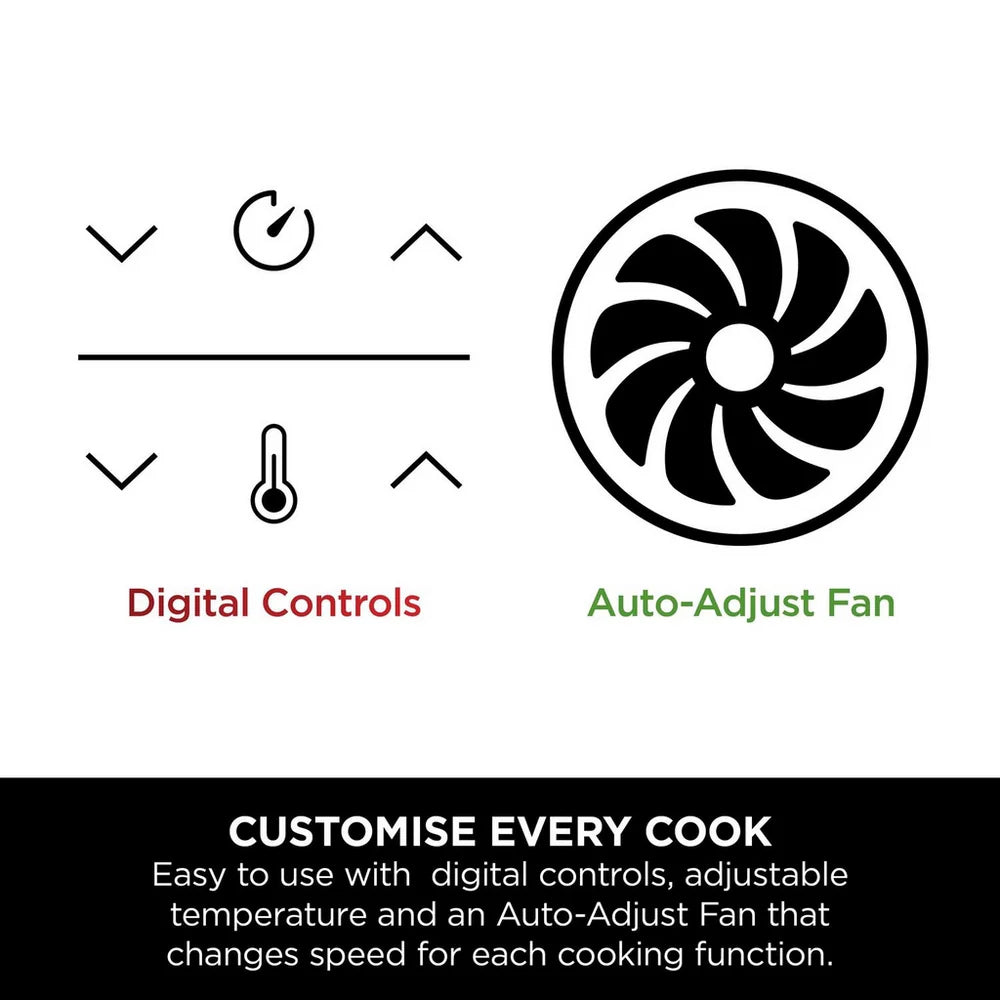 Ninja MAX 6 in 1 Dual Zone Air Fryer DZ400UK 9.5L Gunmetal Grey - Clearance