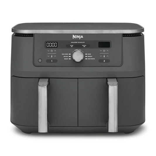 Ninja MAX 6 in 1 Dual Zone Air Fryer DZ400UK 9.5L Gunmetal Grey - Clearance