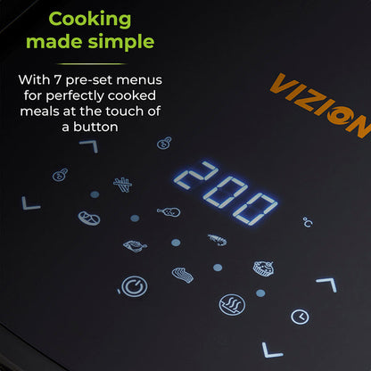 Tower T17072 Vortx Vizion 7 Litre Air Fryer With Digital Display